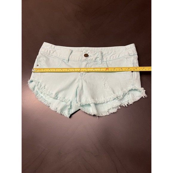 Billabong laneway denim shorts raw hem size 1 mint - Picture 10 of 12